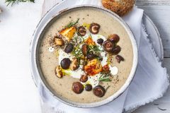 Mixed mushroom soup